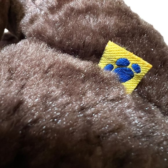 Build A Bear Fudge Pup Dog Brown 10" Floppy Ears Eye Patch Soft Plushie Toy Gift - Picture 12 of 14